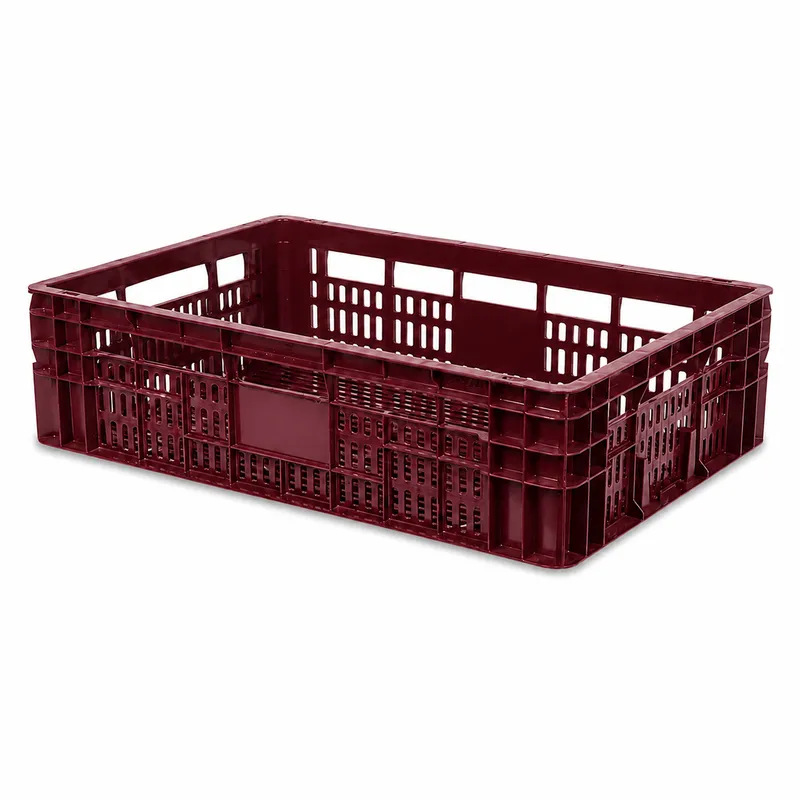 Miniatura da caixa plástica Caixa RP17 Totalmente Aberta na cor Vinho - RP PLASS