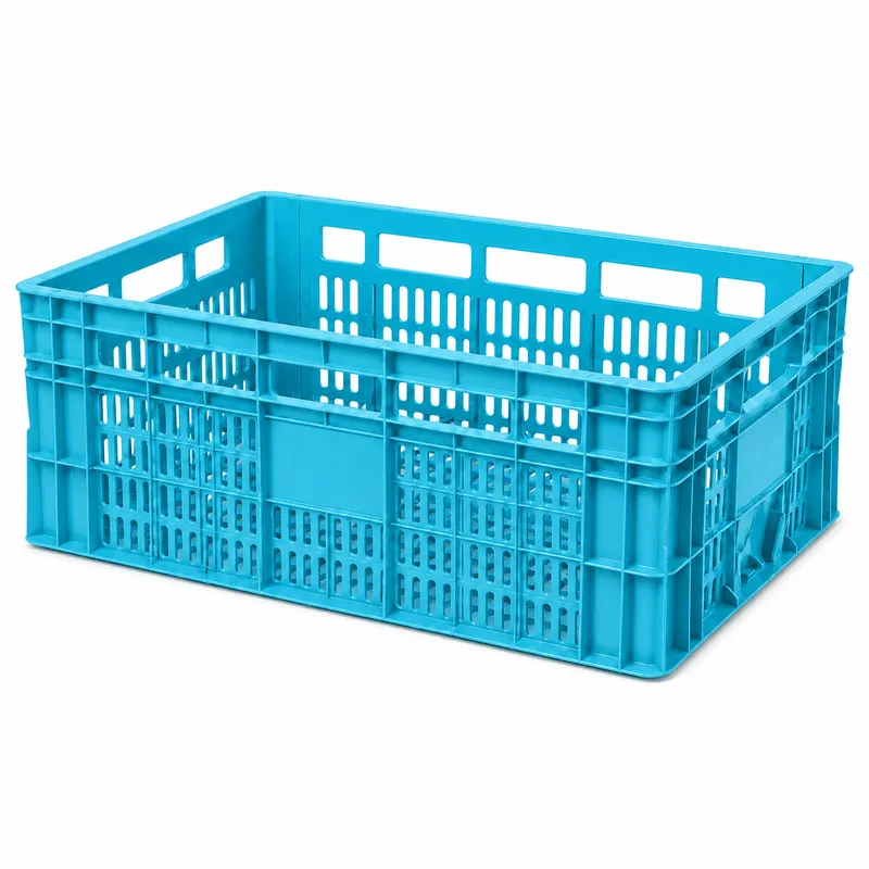 Miniatura da caixa plástica Caixa RP23 Totalmente Aberta na cor Ciano - RP PLASS