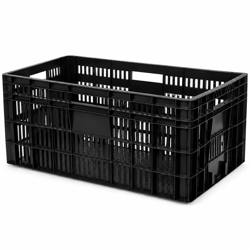 Caixa RP31 TA caixa plástica industrial na cor Preta para organização e logística - Fabricante RP PLASS