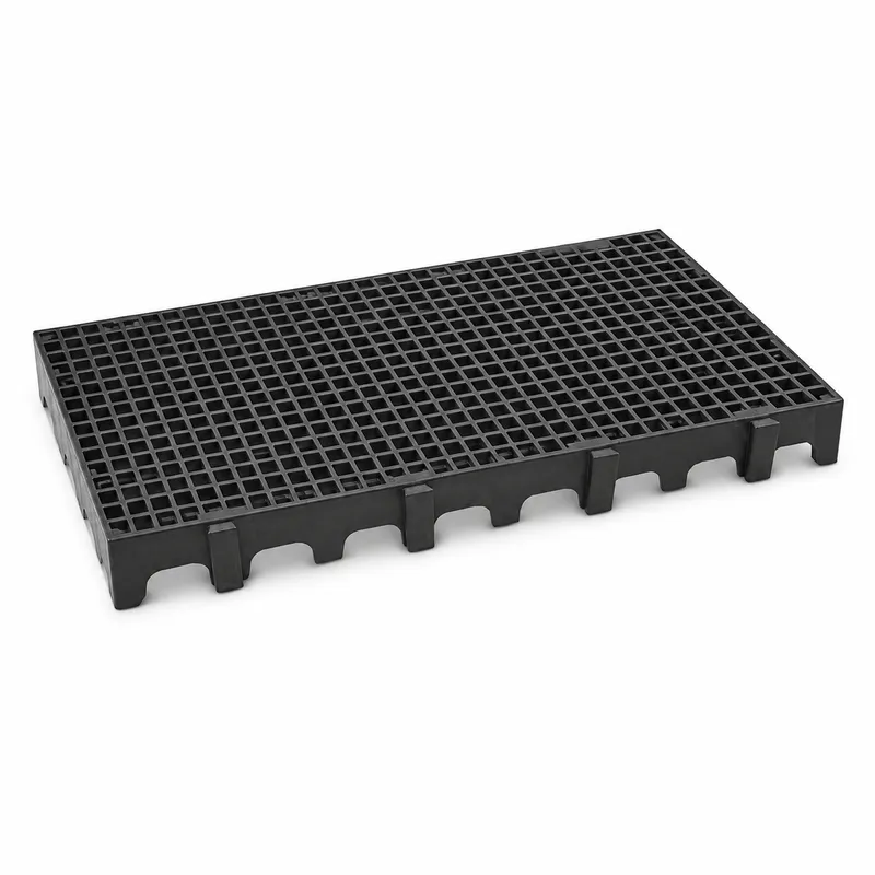 Estrado Multi RP plástico modular na cor Preto para indústria e comércio - Fabricante RP PLASS