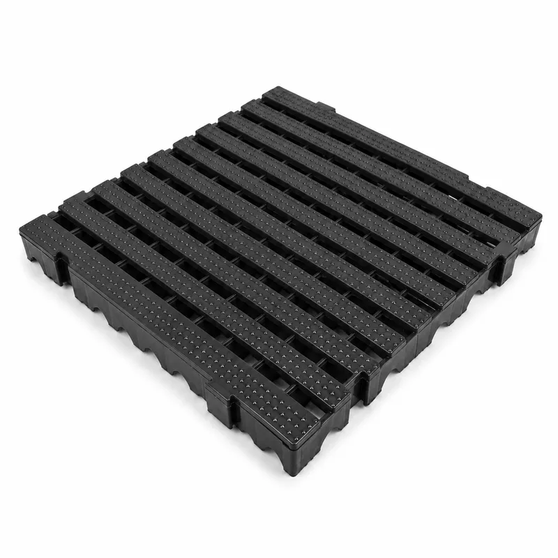 Super Estrado RP plástico modular na cor Preto para indústria e comércio - Fabricante RP PLASS