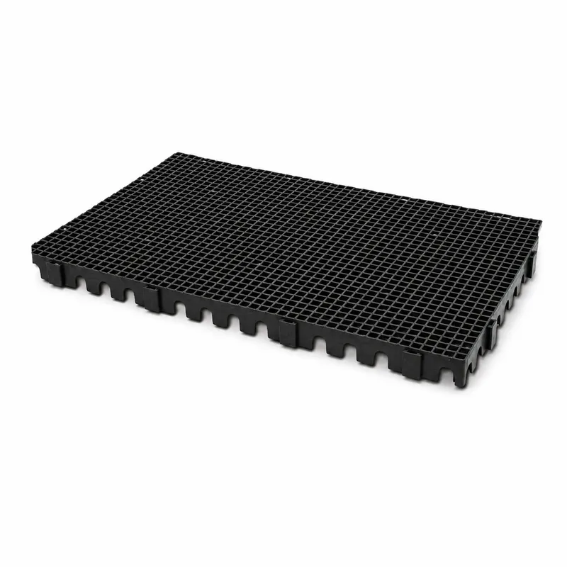 Estrado RP plástico modular na cor Preto para indústria e comércio - Fabricante RP PLASS